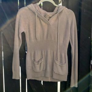 Love Lola, large, tan, hooded sweater.